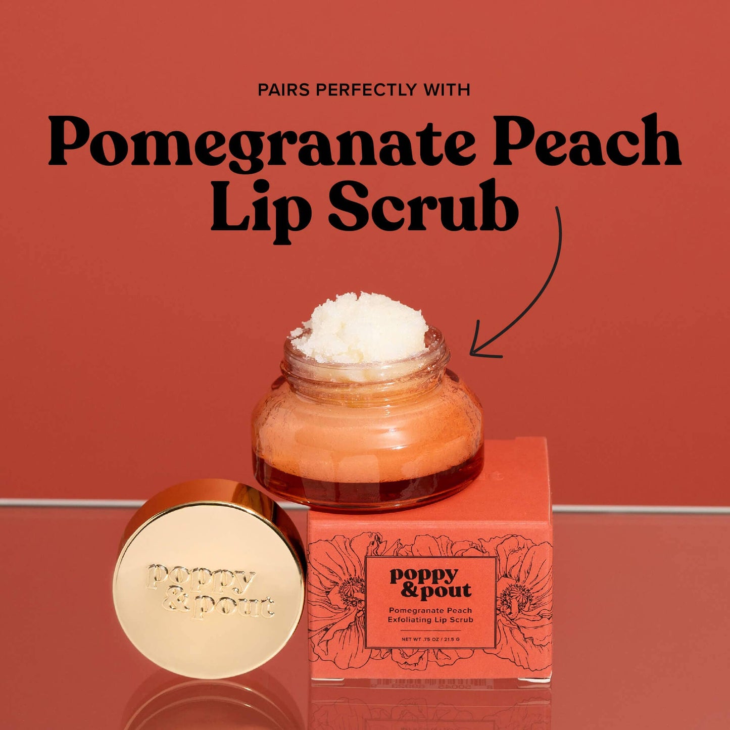 LIP BALM, POMEGRANATE PEACH