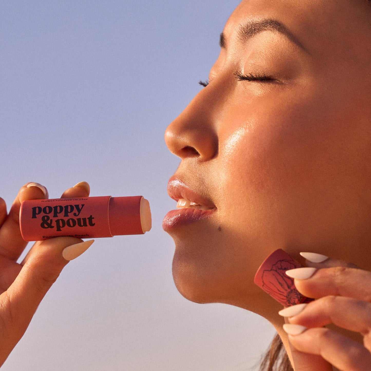 LIP BALM, POMEGRANATE PEACH