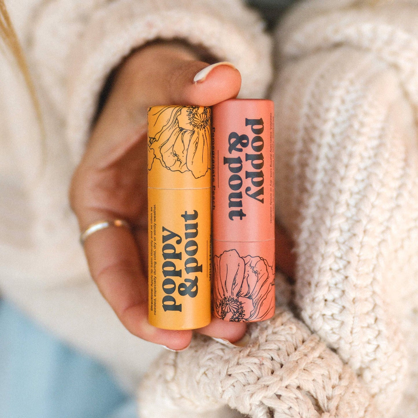 LIP BALM, POMEGRANATE PEACH