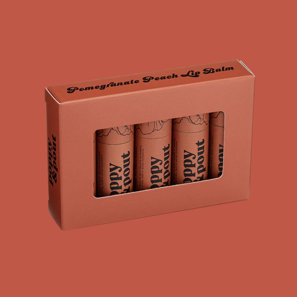 LIP BALM, POMEGRANATE PEACH