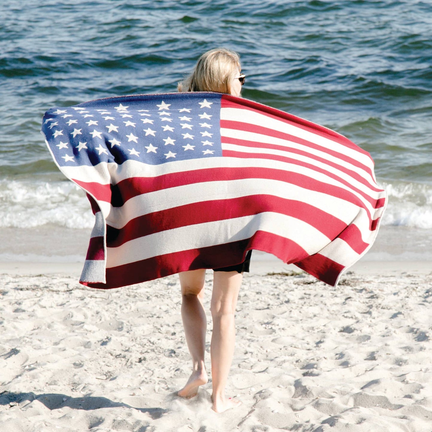 Timeless American Flag Throw Blanket