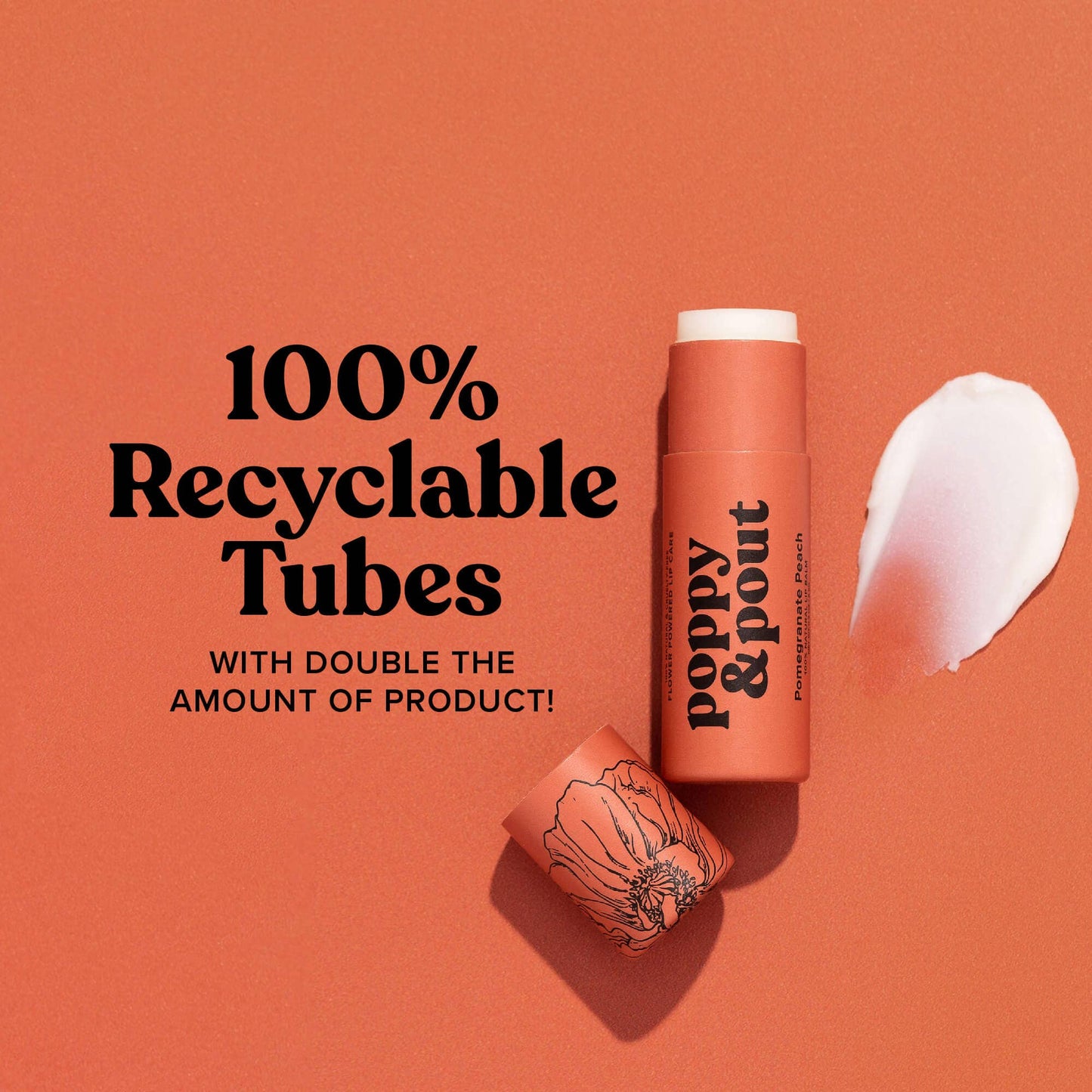 LIP BALM, POMEGRANATE PEACH