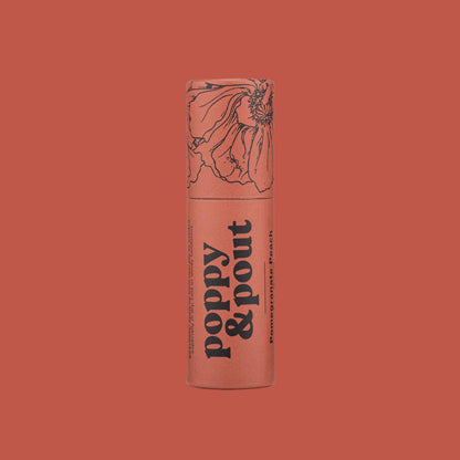 LIP BALM, POMEGRANATE PEACH